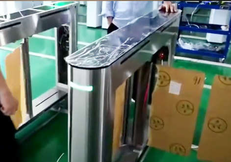 Acrylic lid swing barrier gate optical turnstile OEM_KB1418