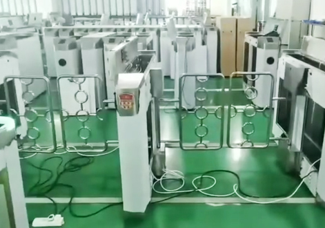 Anti-crossing pedestrian gate swing barrier