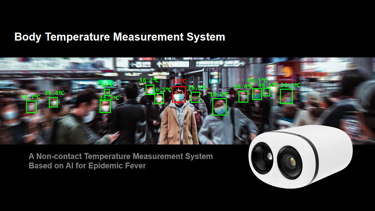 Thermographic Automation Face Detection Camera Non Contact Infrared  Body Temperature Measurement System